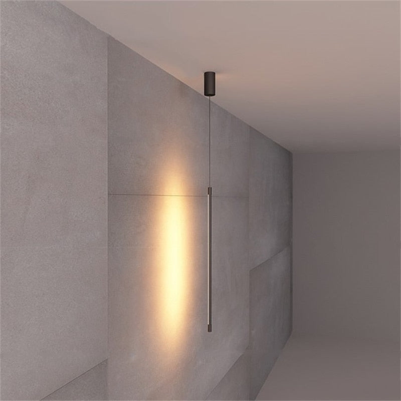 Minimalist Slender Hanging Light – Novus Decor