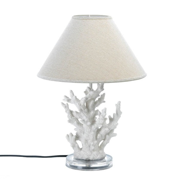 White Coral Table Lamp - Novus Decor Lighting