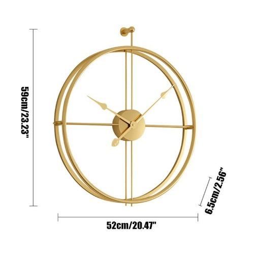 Aplos Round Metal Wall Clock – Novus Decor